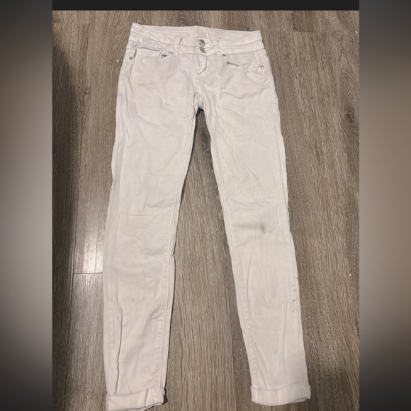 Revolution By Revolt Skinny Jeans Women's Size 3 White Low Rise - Picture 1 of 5
